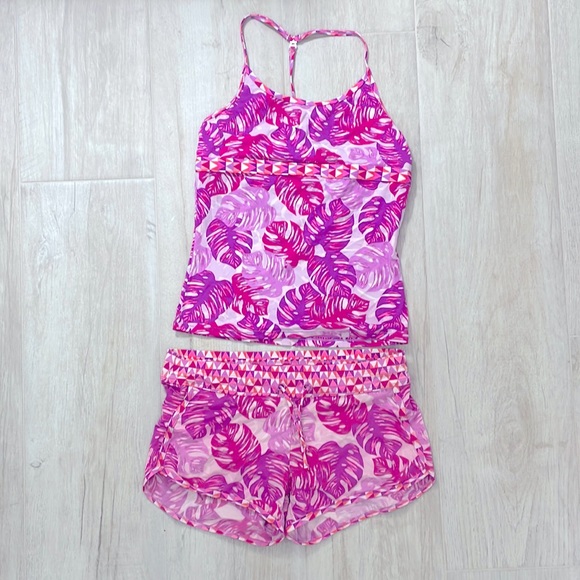 Athleta Other - Girls Tankini Bathing Suit Set Tropical Athleta Girl
